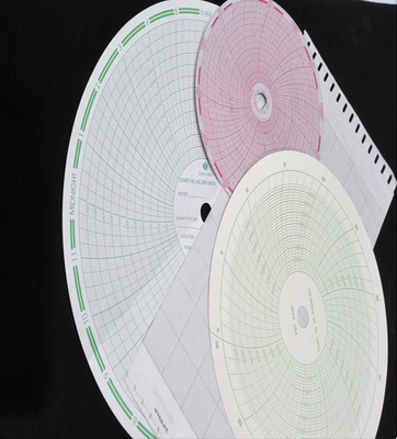 China Papel de gráfico 500P1225-85 para fulcópico ABB ERC série 12 ̊ papel circular de registo de 12 horas fornecedor