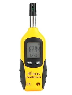 China HTI HT-86 Hygrômetro e medidor de temperatura digital portátil 2 em 1 Monitor de ponto de orvalho de lâmpada úmida fornecedor