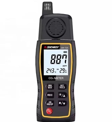 China SW-723 CO2 Meter Analisador Digital 3 em 1 Detector de Gás de Dióxido de Carbono Sensor de PPM Profissional de Domicílio Industrial fornecedor