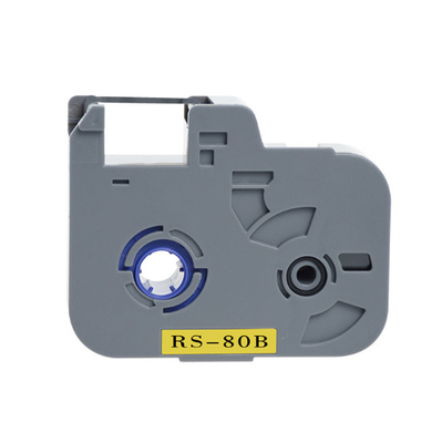China RS-200B Cassete de fita de etiqueta preta para Biovin S800E S900E Máquina de escrita eletrônica, impressora de identificação por cabo, marcador de fio fornecedor