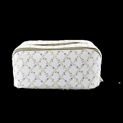 China CR-068 Custom Logo Print Personalized Beautiful Ladies Hand Bags Beauty Big Black Cosmetic Bulk Case Leather Makeup Bag fornecedor