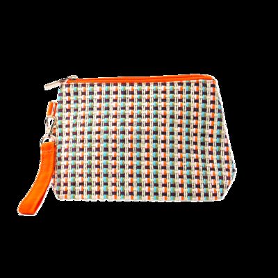 China CR-078 Travel Leather Case Custom Small Cosmetic Bag with Zipper Closure Fashion Style Pink Makeup Bag fornecedor