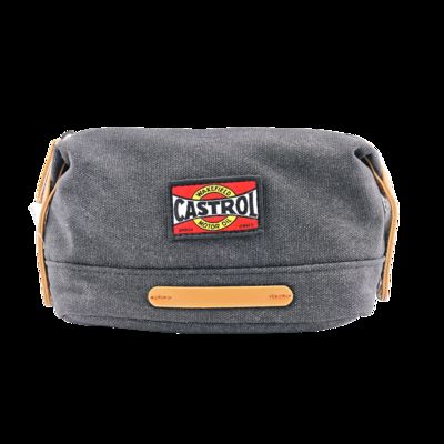China CR-016 Travel Leather Case Custom Small Cosmetic Bag with Zipper Closure Fashion Style Pink Makeup Bag fornecedor