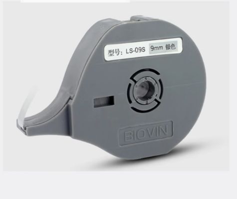China LS-09S fita adesiva de etiqueta de 9 mm para Biovin S600 S650 S680 S690 S700 Máquina de escrita eletrônica, impressora de identificação por cabo, marcador de fio fornecedor