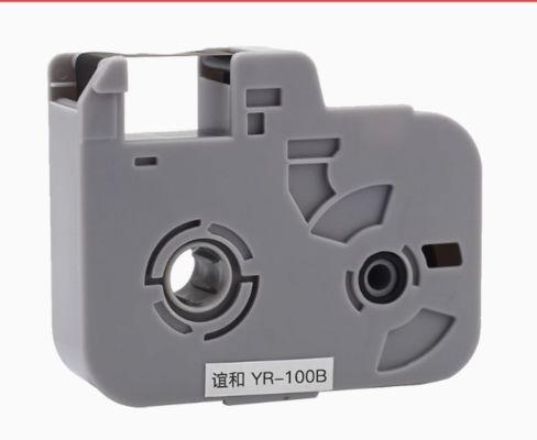 China fita de etiqueta preta para máquina de escrita eletrônica YR-100B, impressora de identificação por cabo, marcador de fio fornecedor
