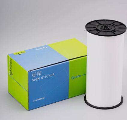 China White Print label tape Sticker 260mm*20m Sign Sticker Wide Format Logo fornecedor