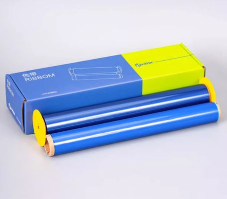 China Blue Print label tape HMK BRK-280BL 280mm*76m Sign Sticker Wide Format Logo fornecedor