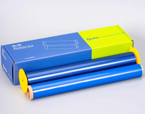 China Fita adesiva para rótulos Blue Print HMK 265mm*76m Adesivo para sinalização Impressora de logotipos de formato amplo para tubos fornecedor