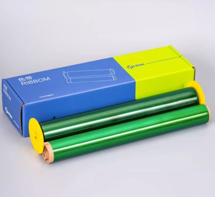 China Green Print label tape BRK-280G 280mm*76m Sign Sticker Wide Format Logo fornecedor