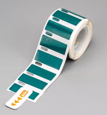 China HMK GE-3012G 30mm*12mm Green heat transfer printing label tape sticker fornecedor