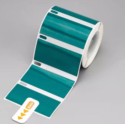 China HMK GE-5025G 50mm*25mm Green heat transfer printing label tape sticker fornecedor