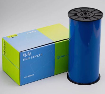China Blue Print label tape HMK 300mmx15m Sign Sticker Wide Format Logo Tube printer fornecedor