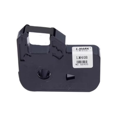 China LM-40B LM40B black label tape cassette for LK Electronic Lettering Machine fornecedor