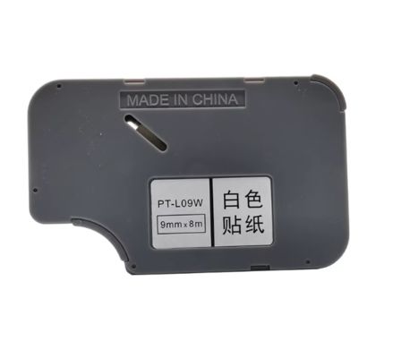China TD-09W 9mm X 8M white without chip For Supvan TP60i / 66i Electronic Lettering Machine fornecedor