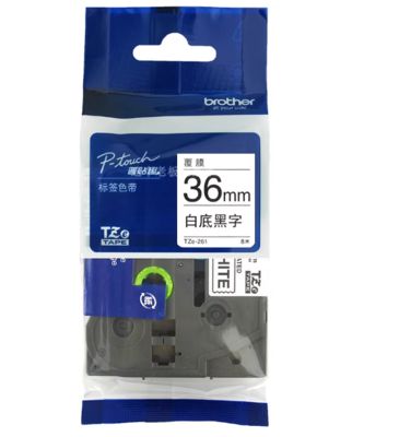 China 36mm P-Touch Black on red label tape cassette TZe-261 for Brother Electronic Lettering Machine tube printer fornecedor