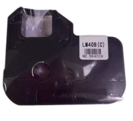 China LM-40B LM40B black label tape cassette for L-mark LK Electronic Lettering Machine fornecedor