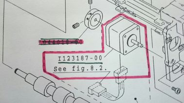 I123187 / O motor do pulso do minilab de I123187-00 Noritsu QSS3201/3202 usou-se fornecedor