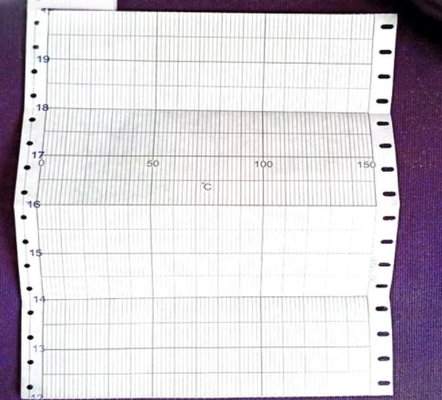 Papel de gráfico EM001 para CHINO AL,EL,EM Série Z-FOLD CHART 100 mm (114 mm) Papel de registo EM104N, EM01002, EM13001 fornecedor