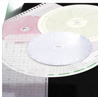 Papel de gráfico 500P1225-85 para fulcópico ABB ERC série 12 ̊ papel circular de registo de 12 horas fornecedor