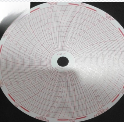Papel gráfico C6282-168 para sanyo Freezer 152mm papel circular de registo fornecedor