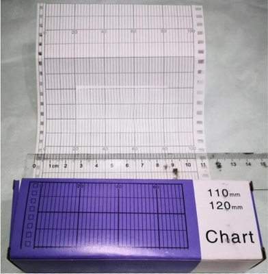 Papel gráfico 1022801-100 para CHESSELL/EUROTHERM 120mm*16M papel de registo Z-FOLD fornecedor