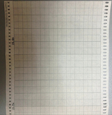 Papel gráfico P100L 41 7400X para ABB PX100 PX600 P100M P600M 120 mm papel de registo Z-FOLD fornecedor