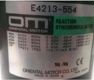 REAÇÃO ORIENTAL do MOTOR E4213-554 do minilab I041963 de NORITSU SÍNCRONO fornecedor