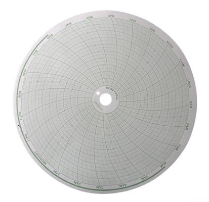 Honeywell Bn 30755317-001 30755317001 Papel de gráfico térmico circular, 12 polegadas, sem alcance, Pk100 fornecedor