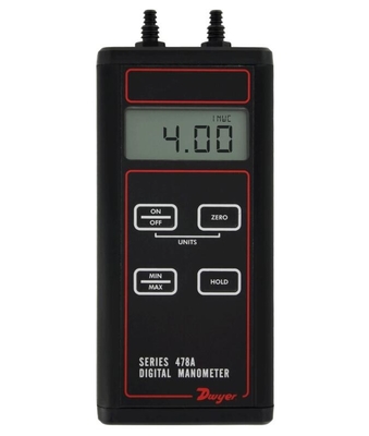 DWYER 478A-0 Medidor de pressão digital, contagem da pressão diferencial e ensaio da pressão diferencial em tubulação fornecedor