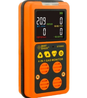 Sensor inteligente ST8900 - Detector de gás O2 H2S CO LEL com STEL/TWA fornecedor