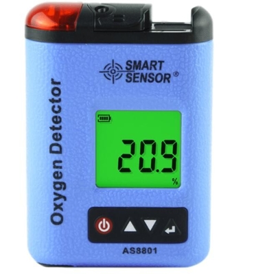 Sensor inteligente AS8801 Detetor de oxigénio do monitor de gás 0 ~ 30% VOL Localização de vazamento de oxigénio Determine Digital O2 ConcentrationMonitor fornecedor