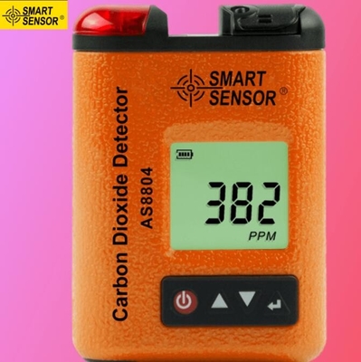 Venda a quente Sensor inteligente original AS8804 Mini portátil Clip-on Detector digital de dióxido de carbono CO2 Tester de concentração de gás fornecedor