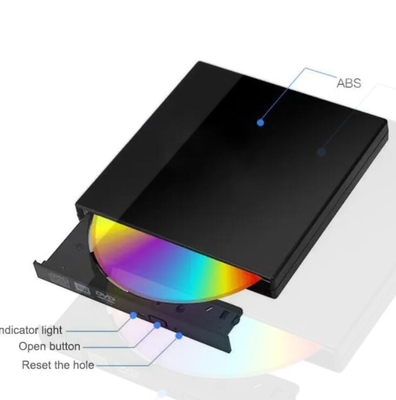 Gravador combinado magro portátil externo do cd/DVD-RW DVD ROM da caixa da movimentação de USB 2.0 fornecedor