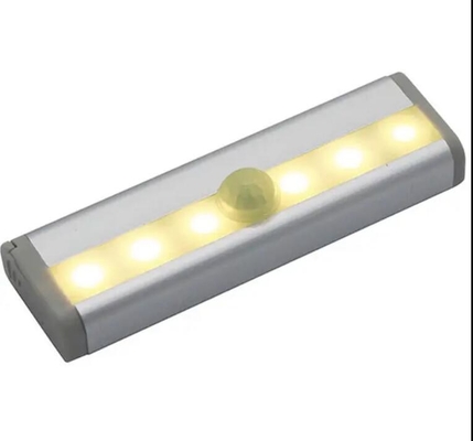 6 LED PIR Sensor de Movimento Luz nocturna LED interior com bateria para quarto fornecedor