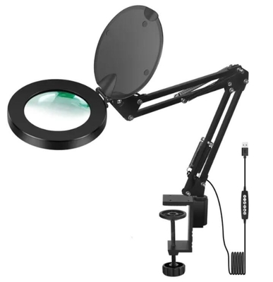 2 em 1 Lâmpada de amplificador de mesa de braço longo LED com adaptador fornecedor