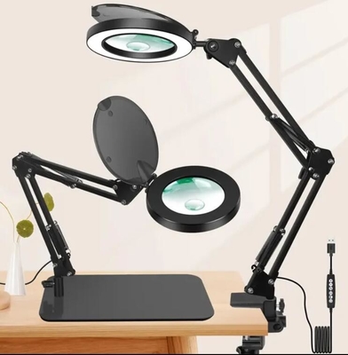 2 em 1 Lâmpada de amplificador de mesa de braço longo LED com adaptador fornecedor