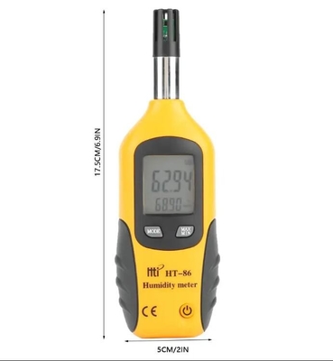 HTI HT-86 Hygrômetro e medidor de temperatura digital portátil 2 em 1 Monitor de ponto de orvalho de lâmpada úmida fornecedor