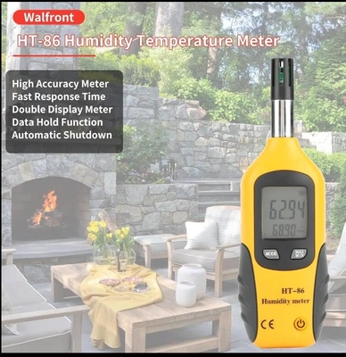 HTI HT-86 Hygrômetro e medidor de temperatura digital portátil 2 em 1 Monitor de ponto de orvalho de lâmpada úmida fornecedor