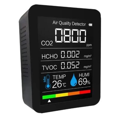 2CO3 CO2 Dióxido de carbono NDIR Detector portátil de qualidade do ar, TVOC Formal Dehide Detection fornecedor