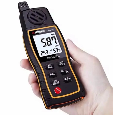 SW-723 CO2 Meter Analisador Digital 3 em 1 Detector de Gás de Dióxido de Carbono Sensor de PPM Profissional de Domicílio Industrial fornecedor