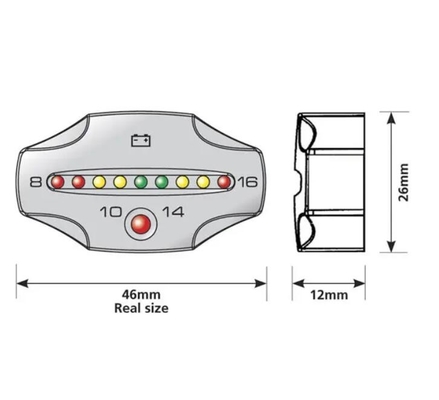 12-24V Bateria de chumbo-ácido universal Método de visualização de tensão de eletricidade fornecedor