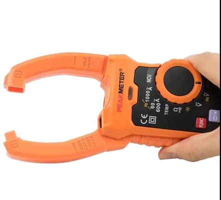 Peak Meter PM2028A 6000 Contos True RMS AC Clamp Meter 1000A AC Corrente de alcance automático digital Multimeter de pinça fornecedor