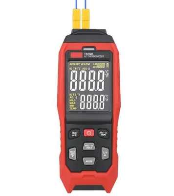 TA612B/C 2/4 canais K/J Tipo termômetro de termopares -200~1372 C -328~2501 F LCD Temperaturométro 5000 Grupos Dados fornecedor