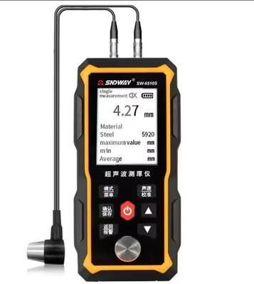 SW-6510S Medidor de espessura por ultra-som para metais, plásticos, vidro e cerâmica, faixa de 1,0 a 300 mm fornecedor