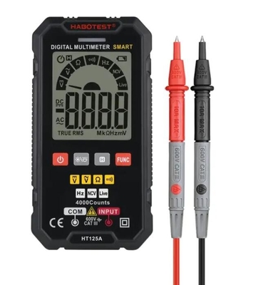 Habotest / Mayilon HT-125A True-RMS Multiméter Digital 4000 Contas Com Multiméter Ampéretro de Voltagem AC/DC fornecedor