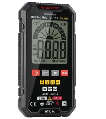 Habotest / Mayilon HT-125A True-RMS Multiméter Digital 4000 Contas Com Multiméter Ampéretro de Voltagem AC/DC fornecedor