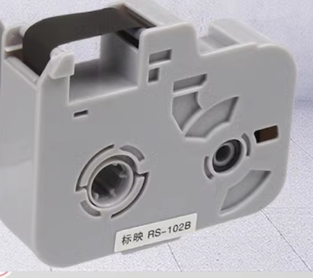 Tela de etiqueta preta RS-102B para máquina de escrita eletrônica BIOVIN, impressora de identificação por cabo, marcador de fio S680 S750 S800 S900 fornecedor