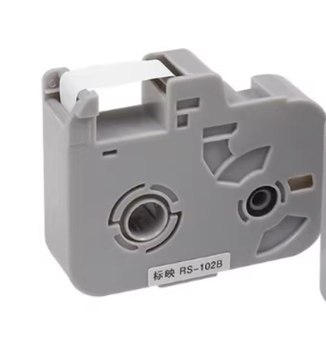 Tela de etiqueta branca RS-102B para máquina de escrita eletrônica BIOVIN, impressora de identificação por cabo, marcador de fio S680 S750 S800 S900 fornecedor