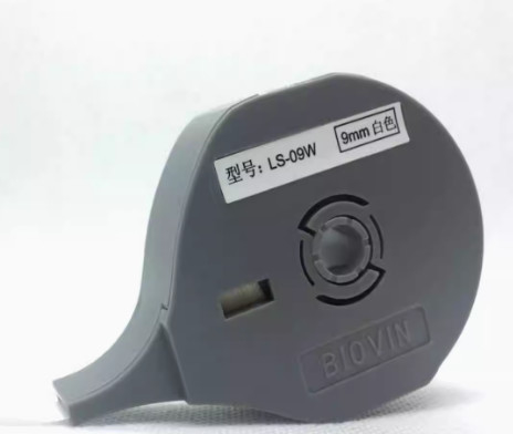 LS-12W fita adesiva de etiqueta de 12 mm para Biovin S600 S650 S680 S690 S700 Máquina de escrita eletrônica, impressora de identificação por cabo, marcador de fio fornecedor
