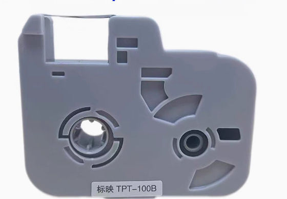 Tela de etiqueta preta TPT-100B para máquina de escrita eletrônica BIOVIN, impressora de identificação por cabo, marcador de fio fornecedor